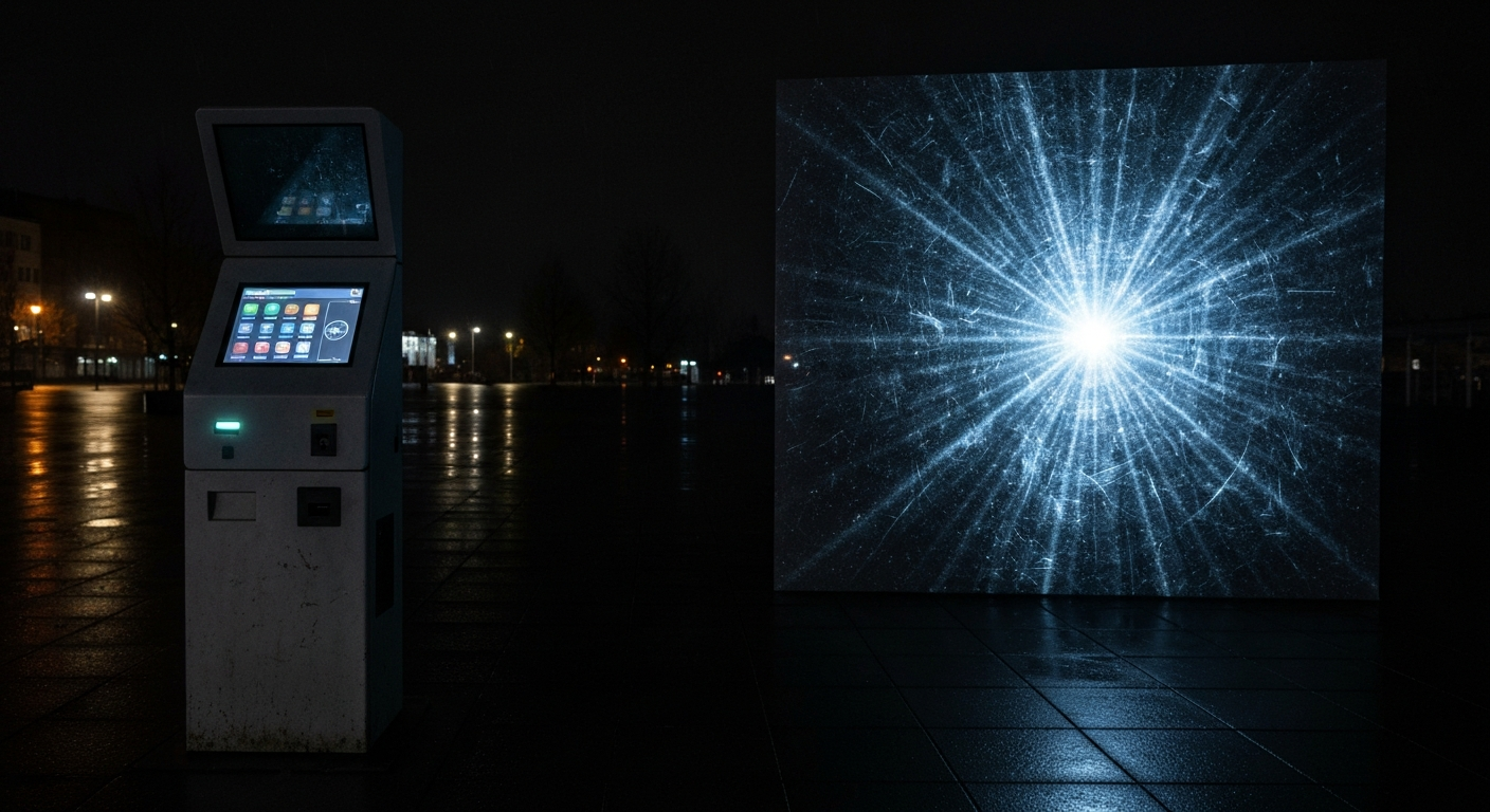 Public touchscreen interactive installation