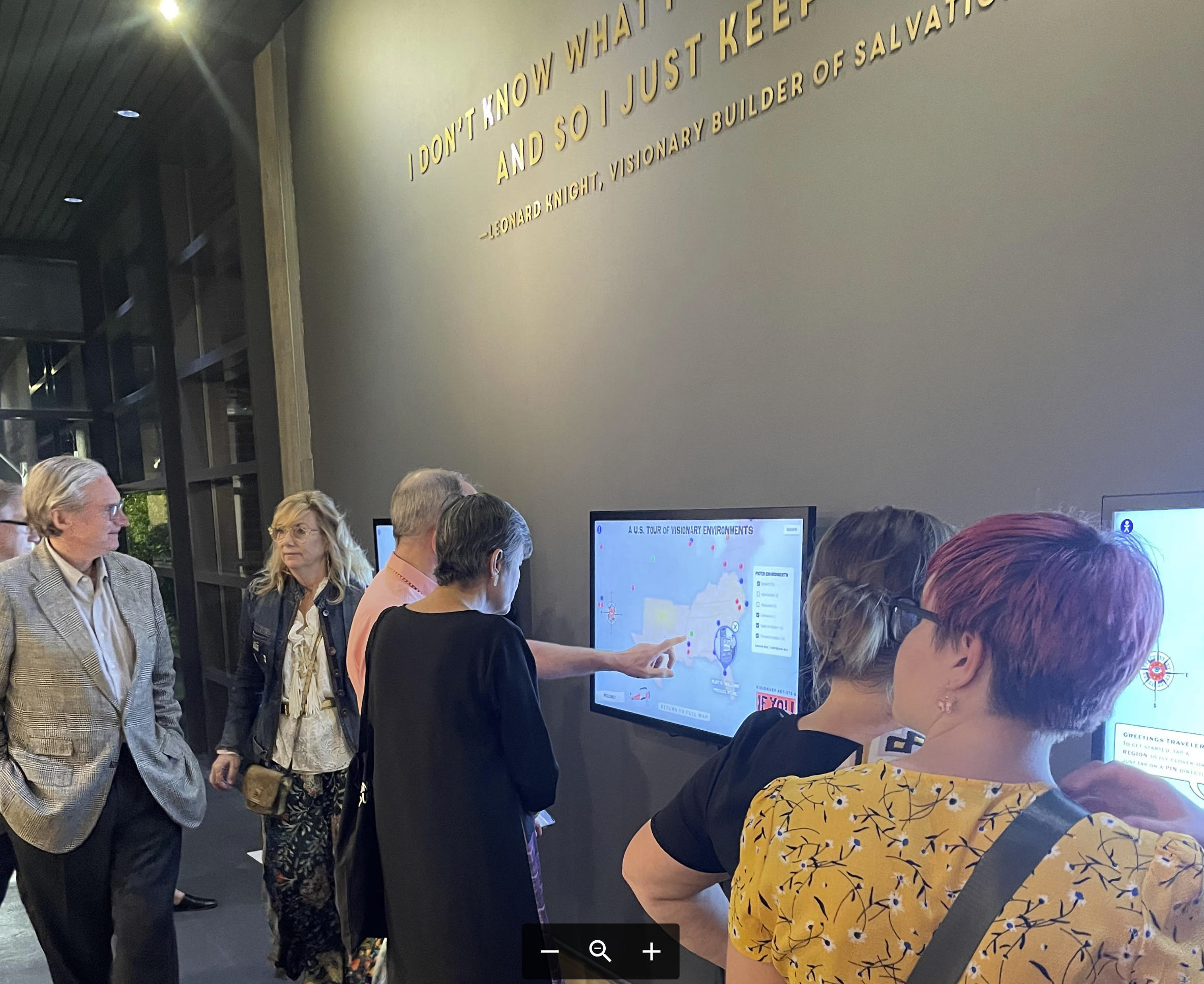 AVAM interactive map interface