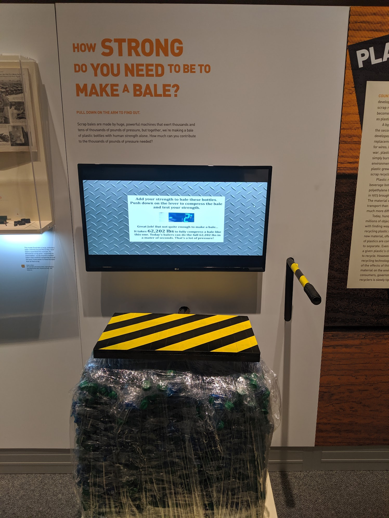 How Strong Do You Need To Be To Make A Bale - interactive exhibit
